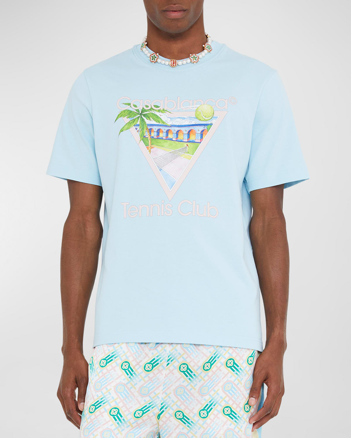 Shop Casablanca Men's Tennis Club Icon T-shirt