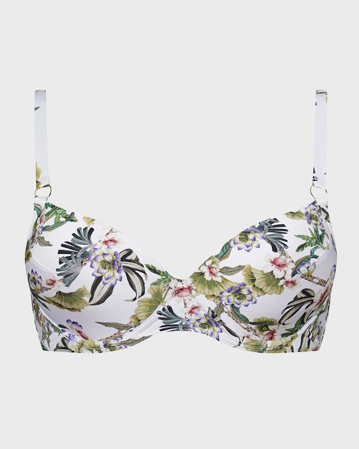 Daffodil-Print Judy Bikini Top (D-DD Cup)