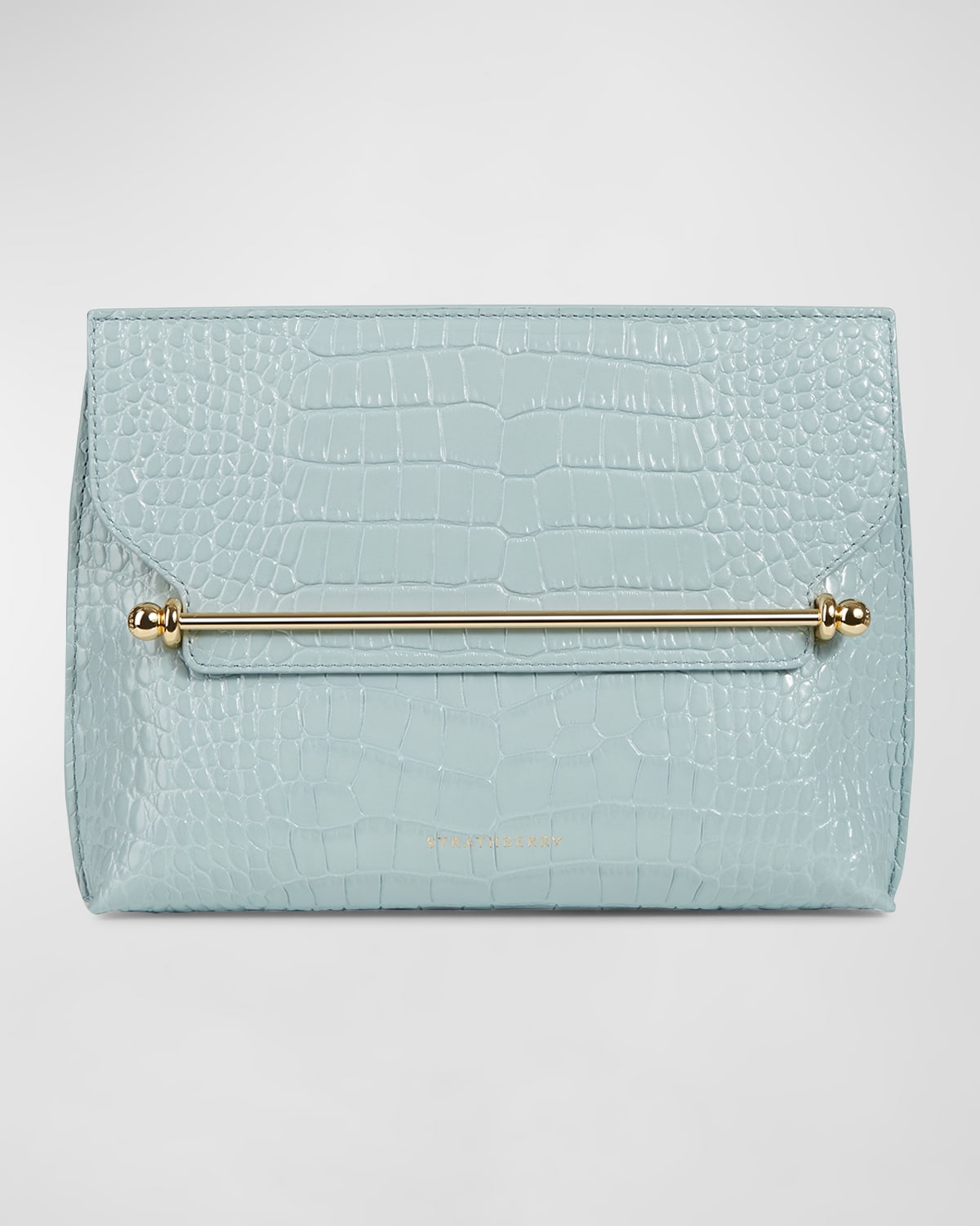 Duck egg blue clutch bag cheap