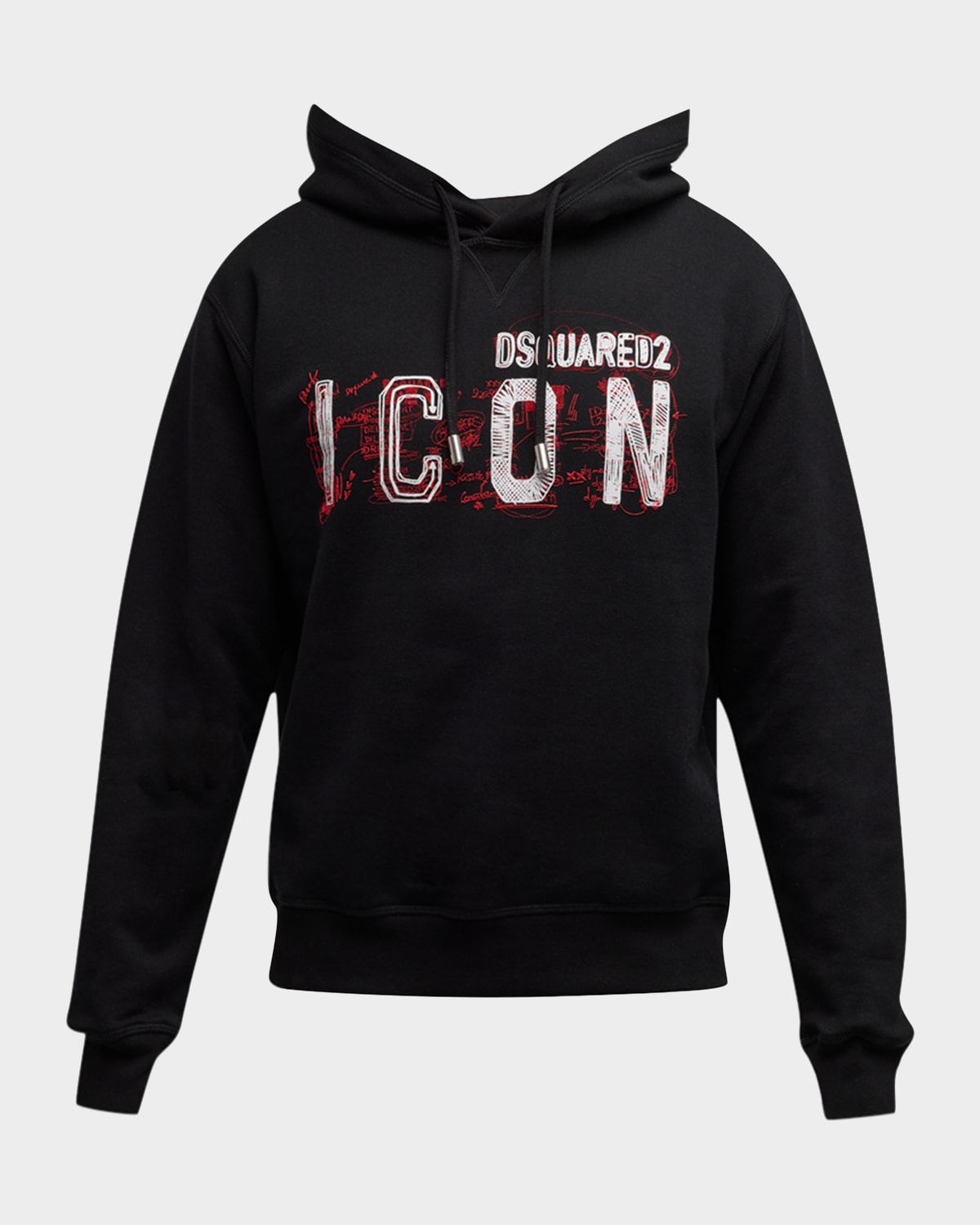 Dsquared2 Icon Scribble Cool Fit Sweatshirt In Black