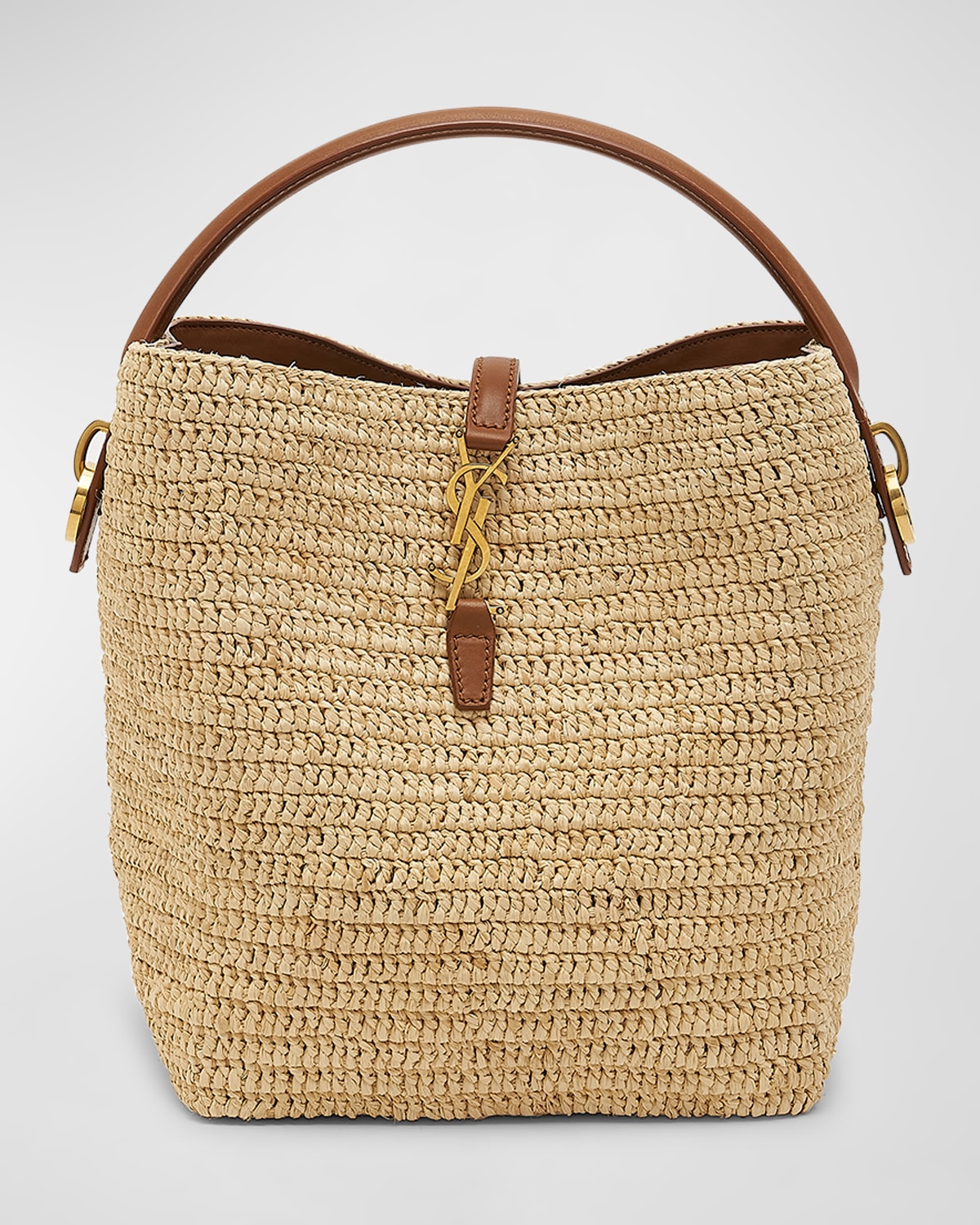 Le 37 Raffia Bucket Bag