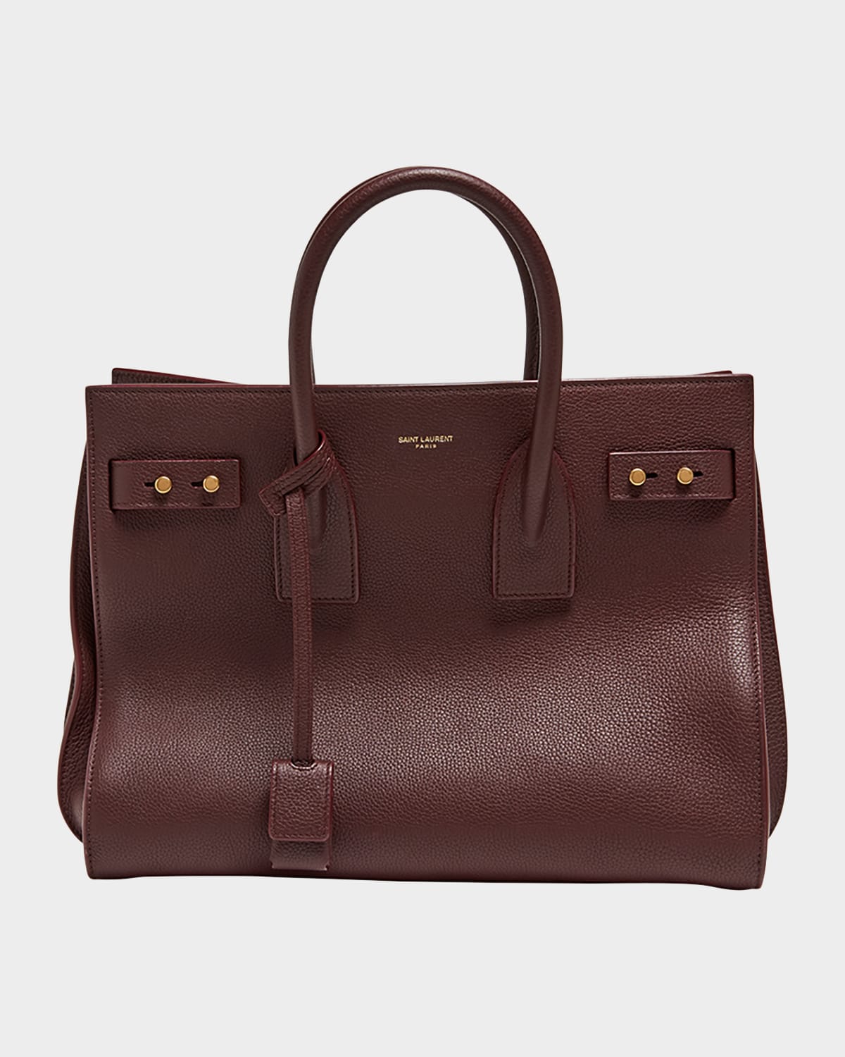 Saint Laurent Sac De Jour Small Leather Top-handle Bag In Hot Wine