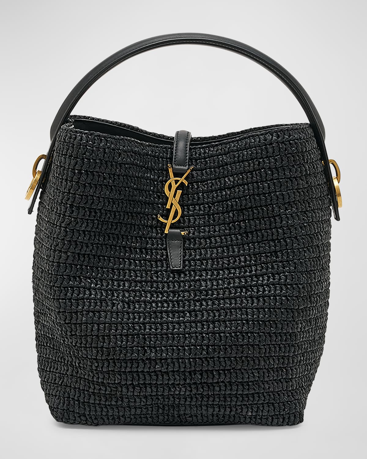 Le 37 Raffia Bucket Bag