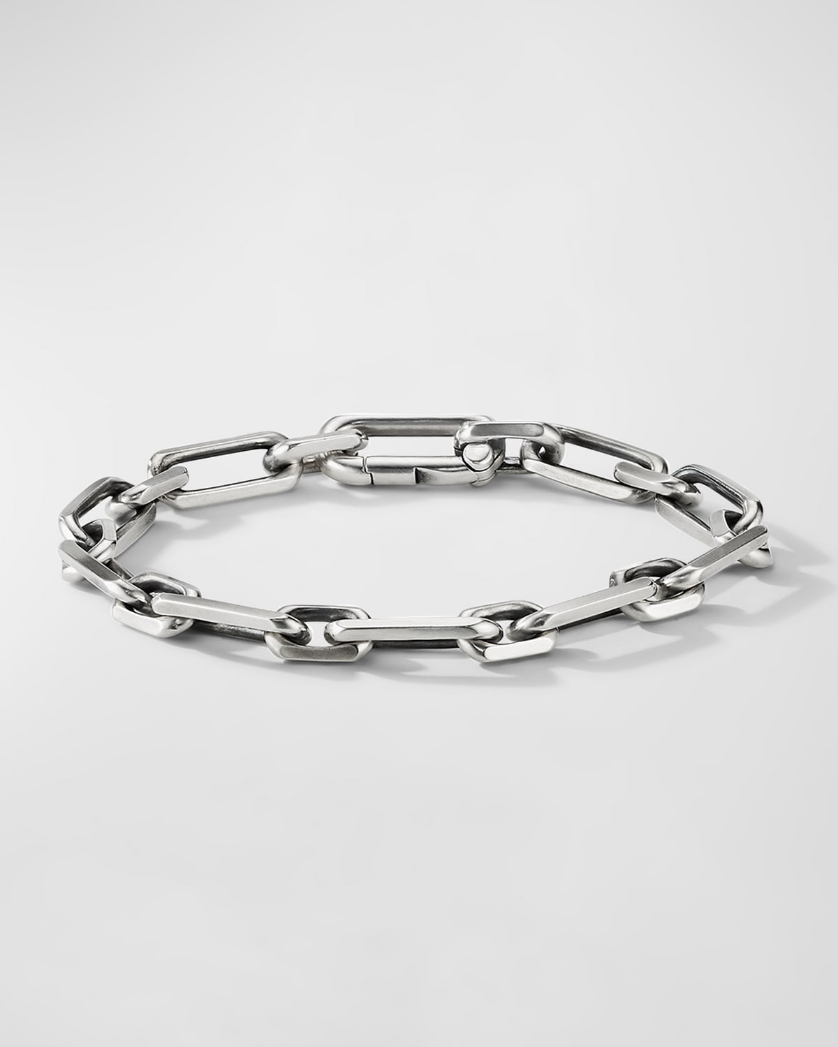 David Yurman Men's Elongated Open Link Chain Bracelet In Sterling Silver, 8mm, 5.5"l