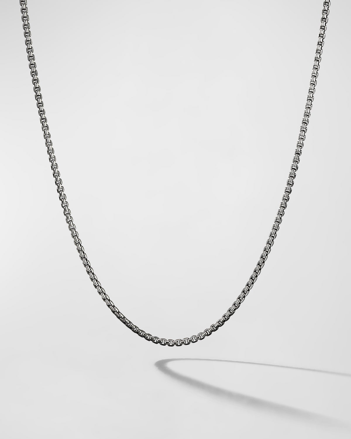 David Yurman Men's Box Chain Necklace In Sterling Silver, 1.7mm, 18"l