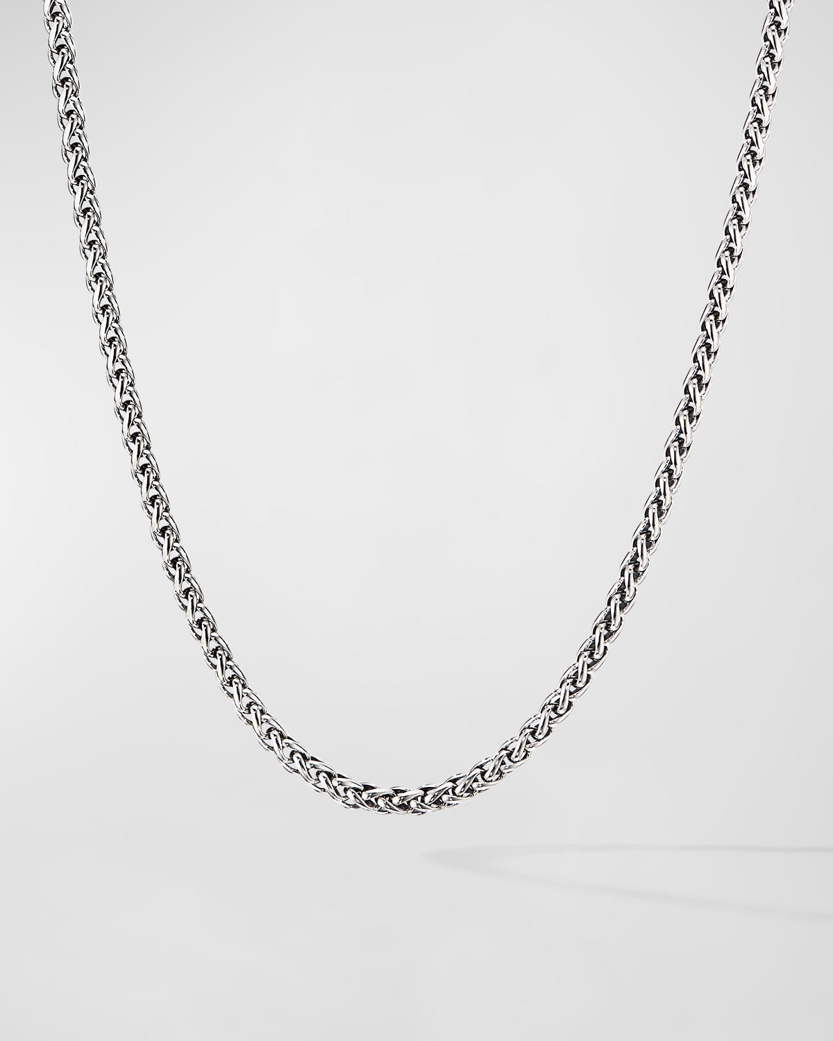 David Yurman Men's Wheat Chain Necklace In Sterling Silver, 4mm, 18"l