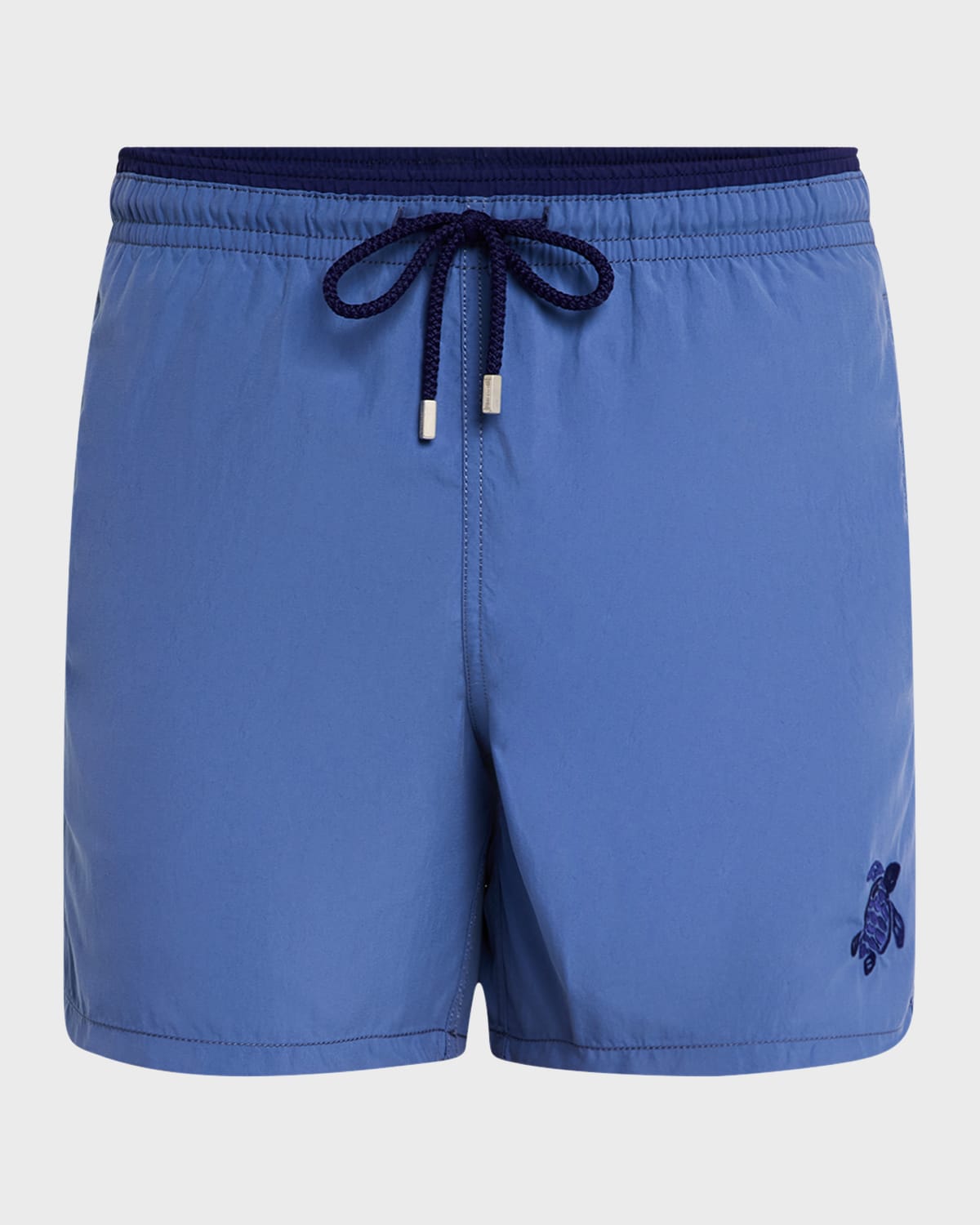 Vilebrequin Logo-embroidered Swim Shorts In Storm Blue