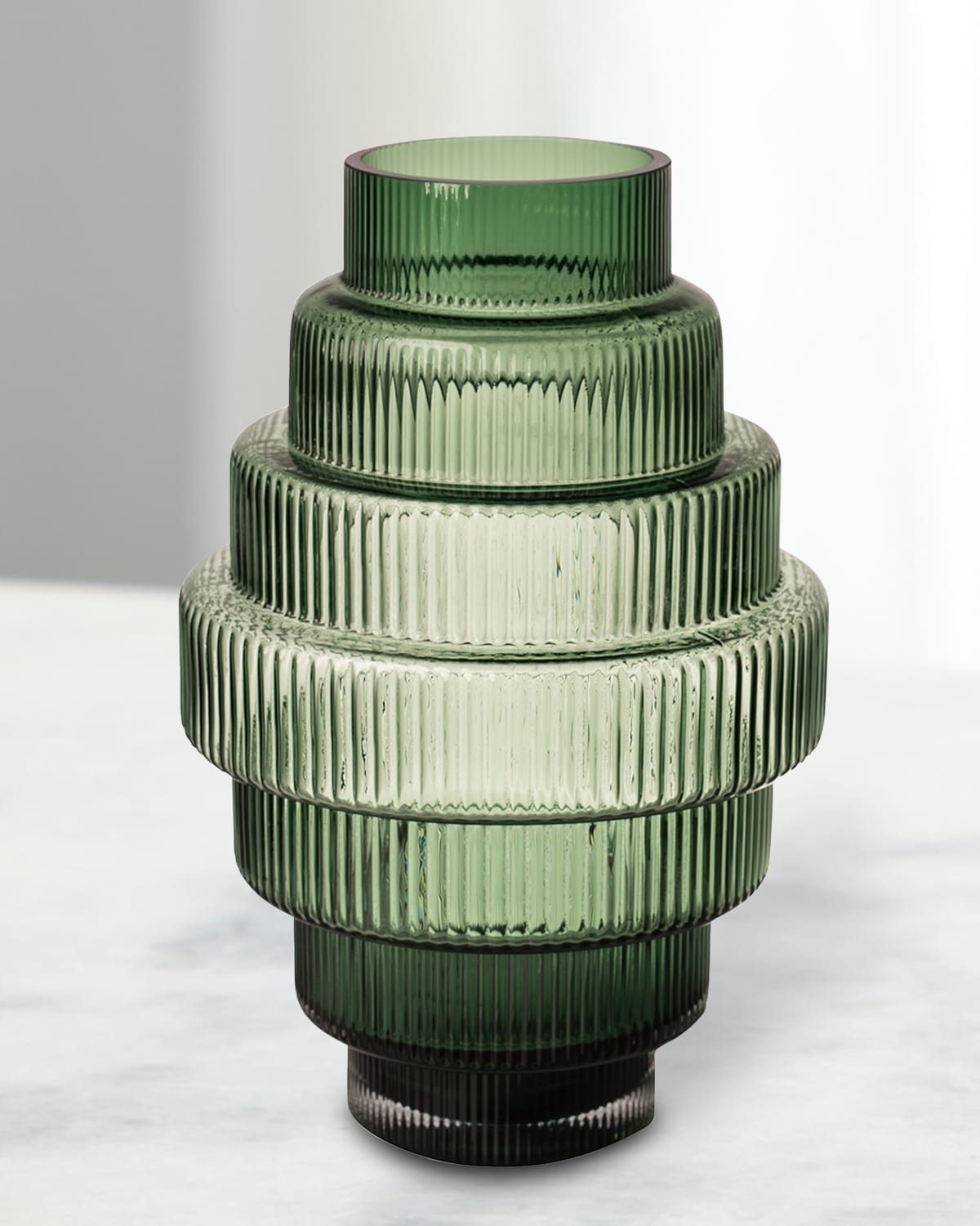 Shop Polspotten Steps Vase - 12" In Dark Green