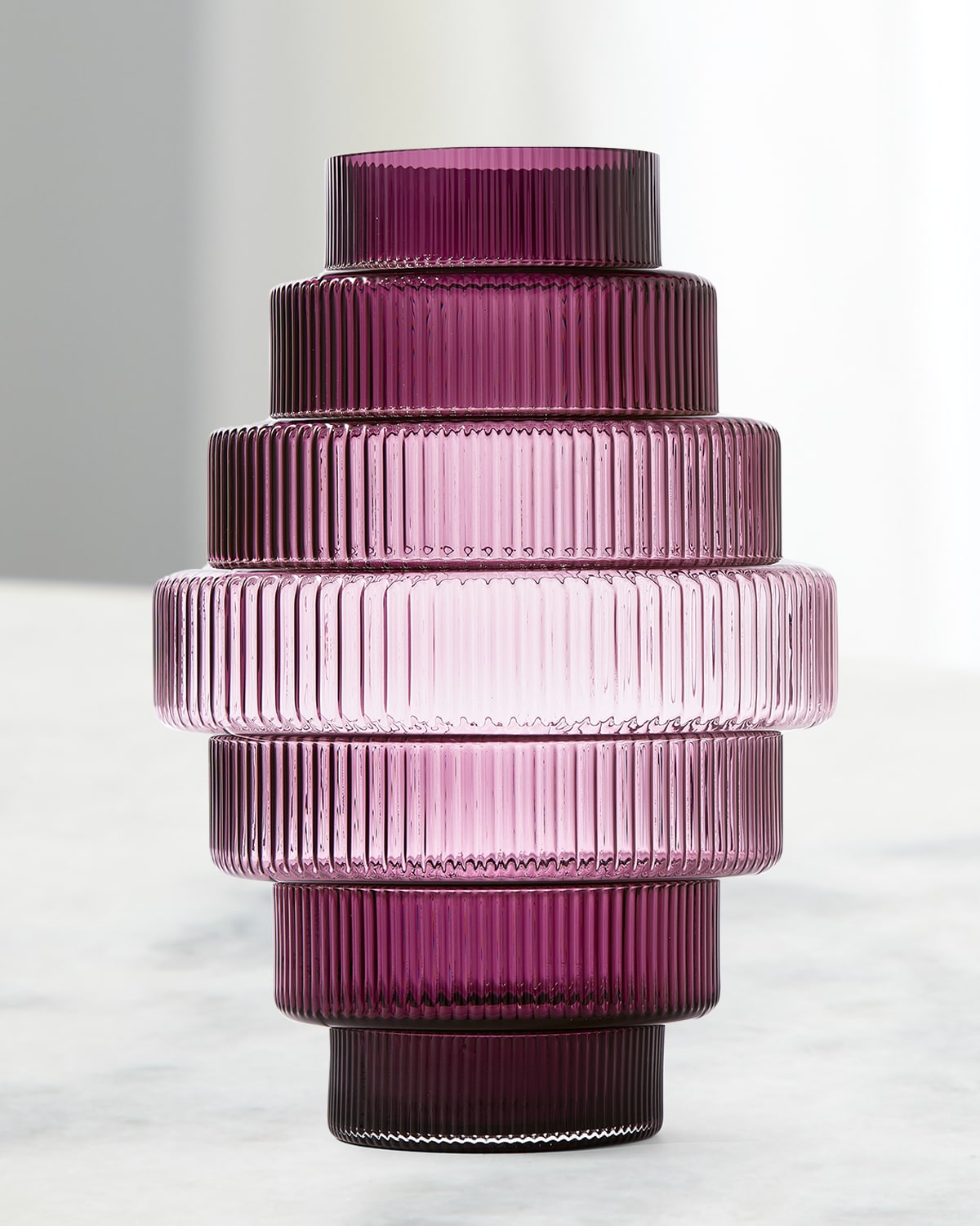 Shop Polspotten Steps Vase - 12" In Dark Purple