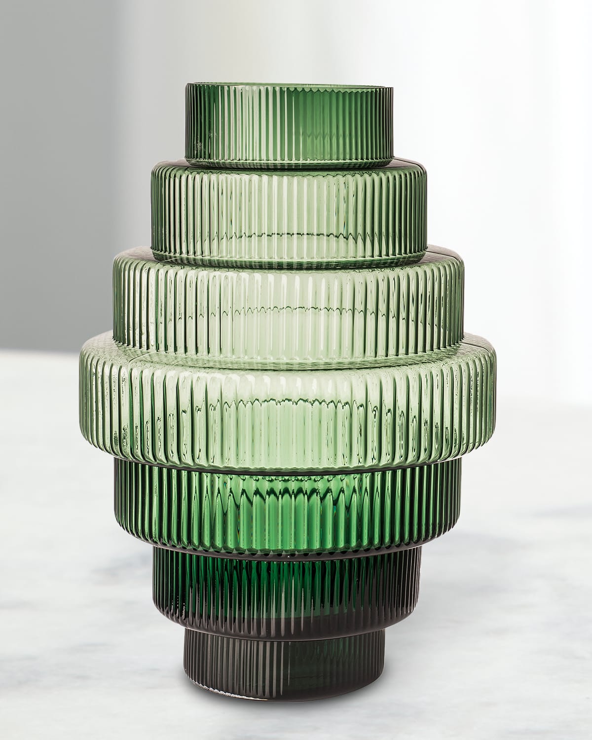 Shop Polspotten Steps Vase - 20" In Dark Green