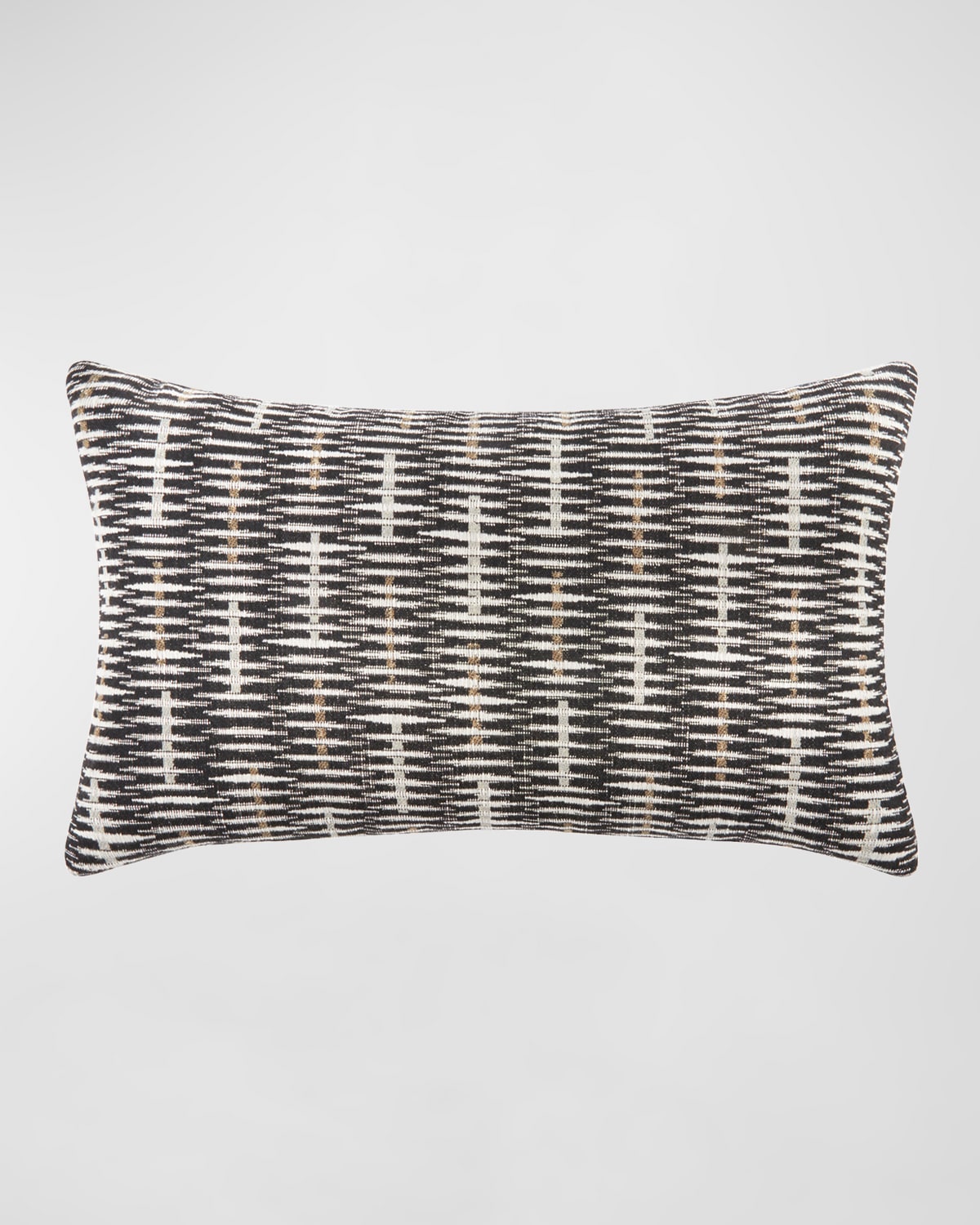 Elaine Smith Intertwine Indoor/outdoor Lumbar Pillow, 12" X 20" In Gray
