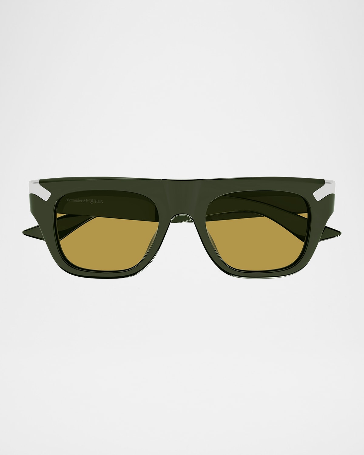 McQueen Men's Acetate Rectangle Sunglasses