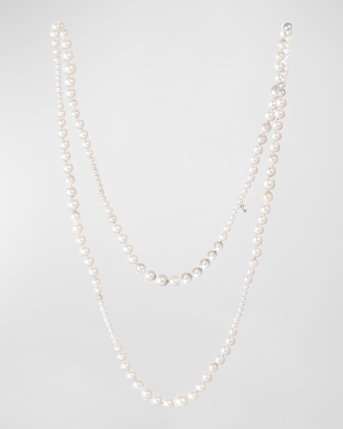 18K White Gold Necklace with Freshwater Pearls