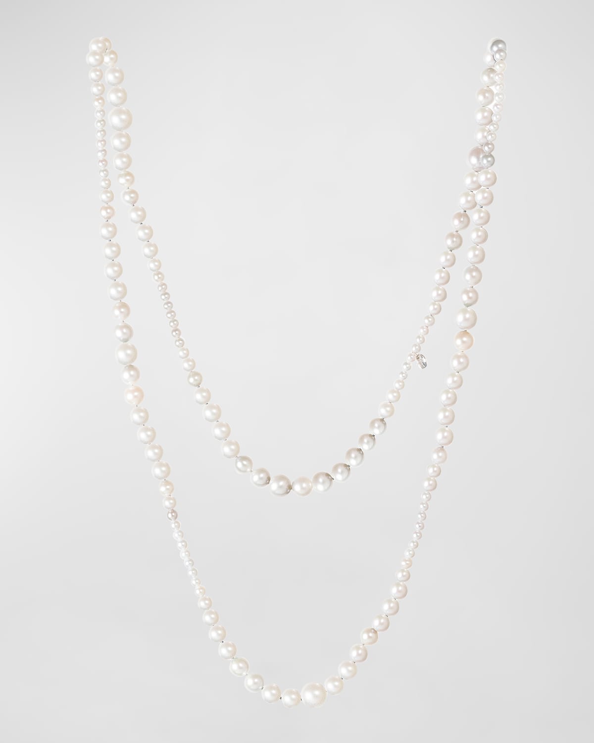 Utopia 18K White Gold Necklace with Freshwater Pearls