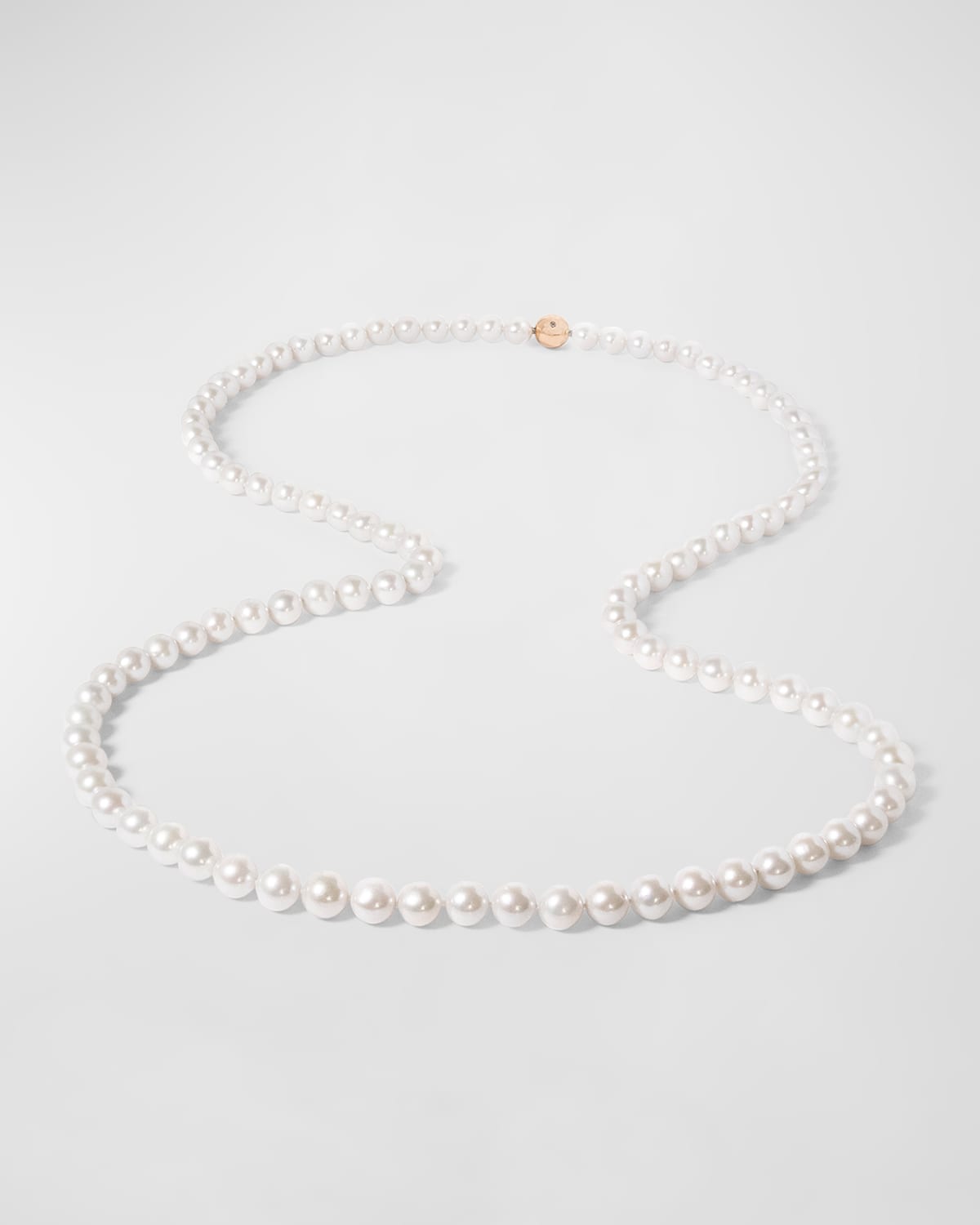 Utopia 18k White Gold Necklace With Freshwater Pearls