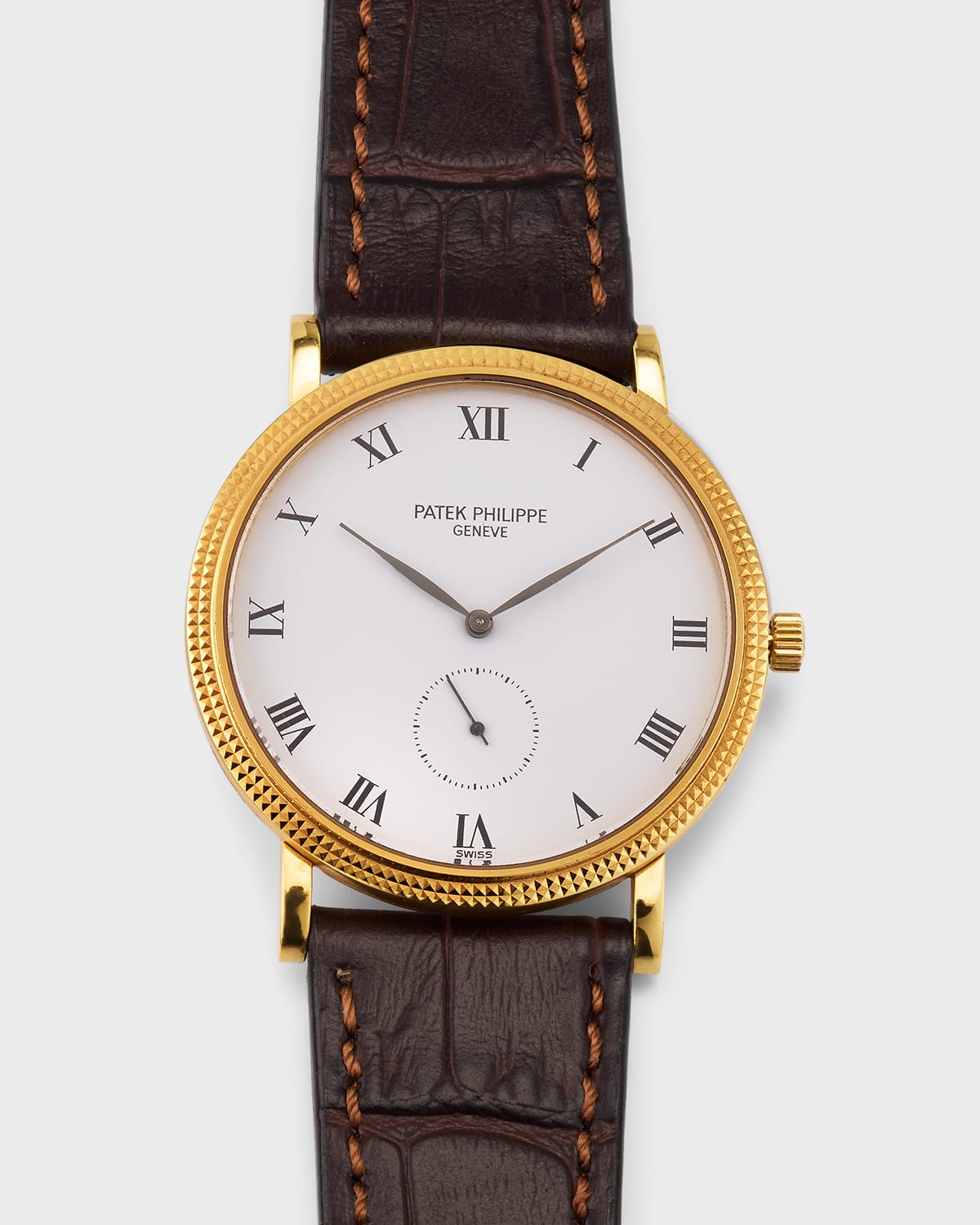 Vintage Watches Patek Philippe Calatrava 33mm Vintage 1990s Watch In Brown