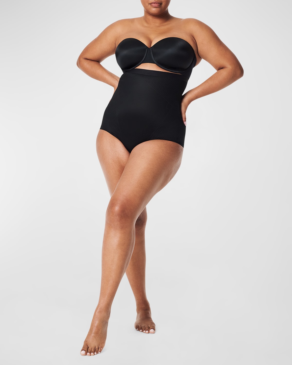 Shop Spanx Thinstincts 2.0 High-rise Shaping Briefs In Very Black