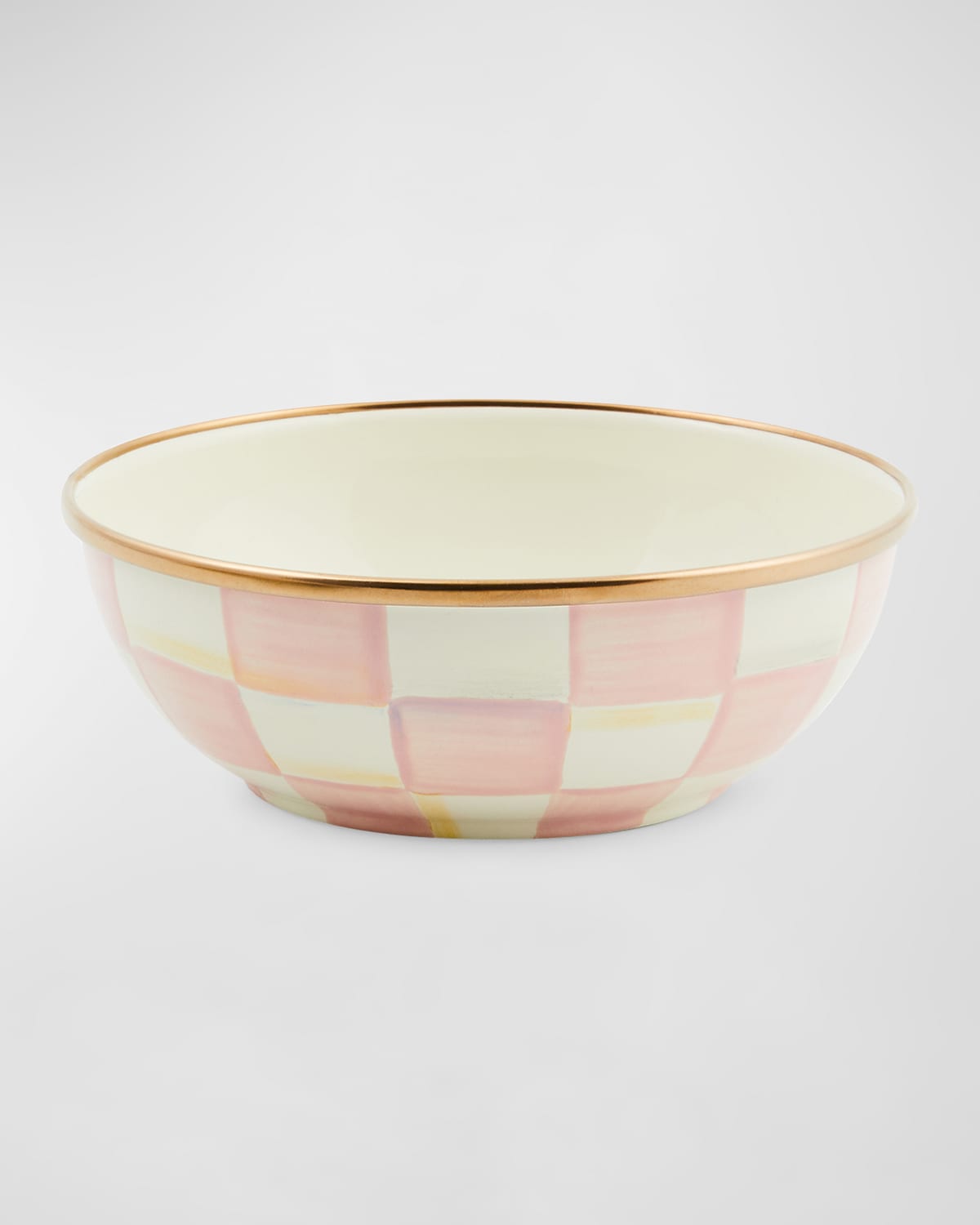 Mackenzie-childs Rosy Check Everyday Bowl