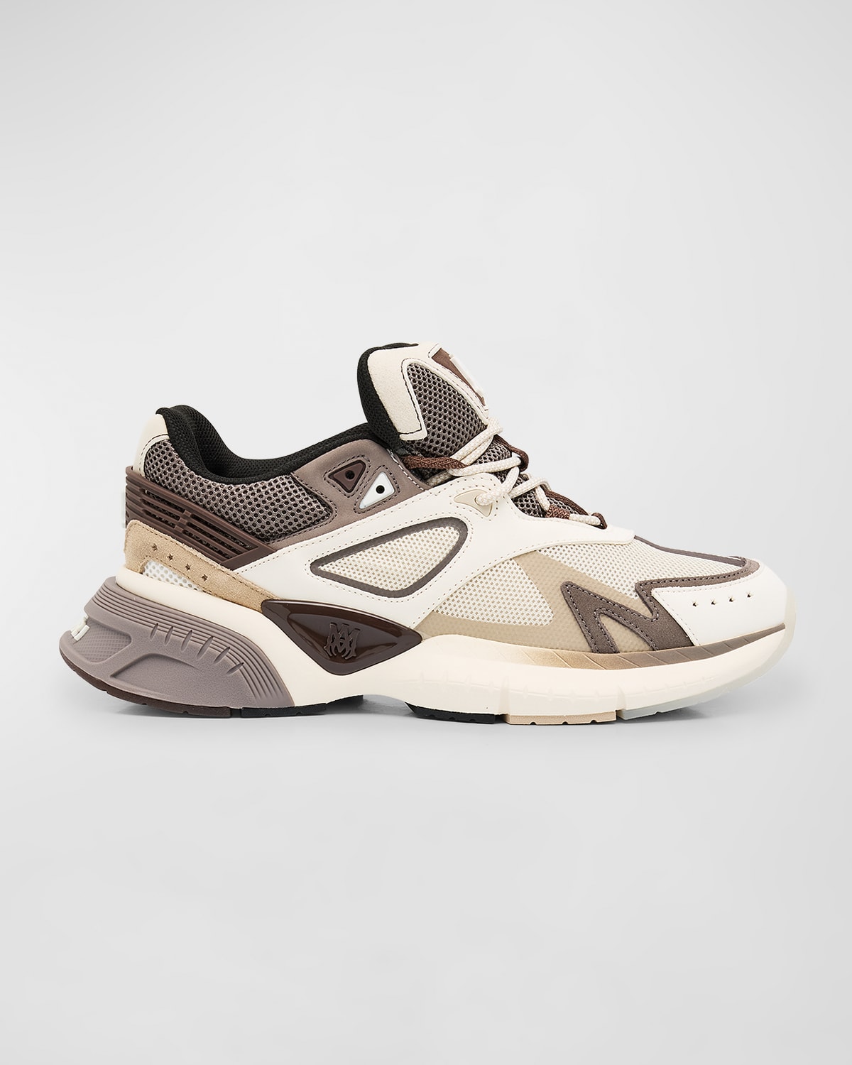 Shop Amiri Men's Ma Runner Sneakers In Brown