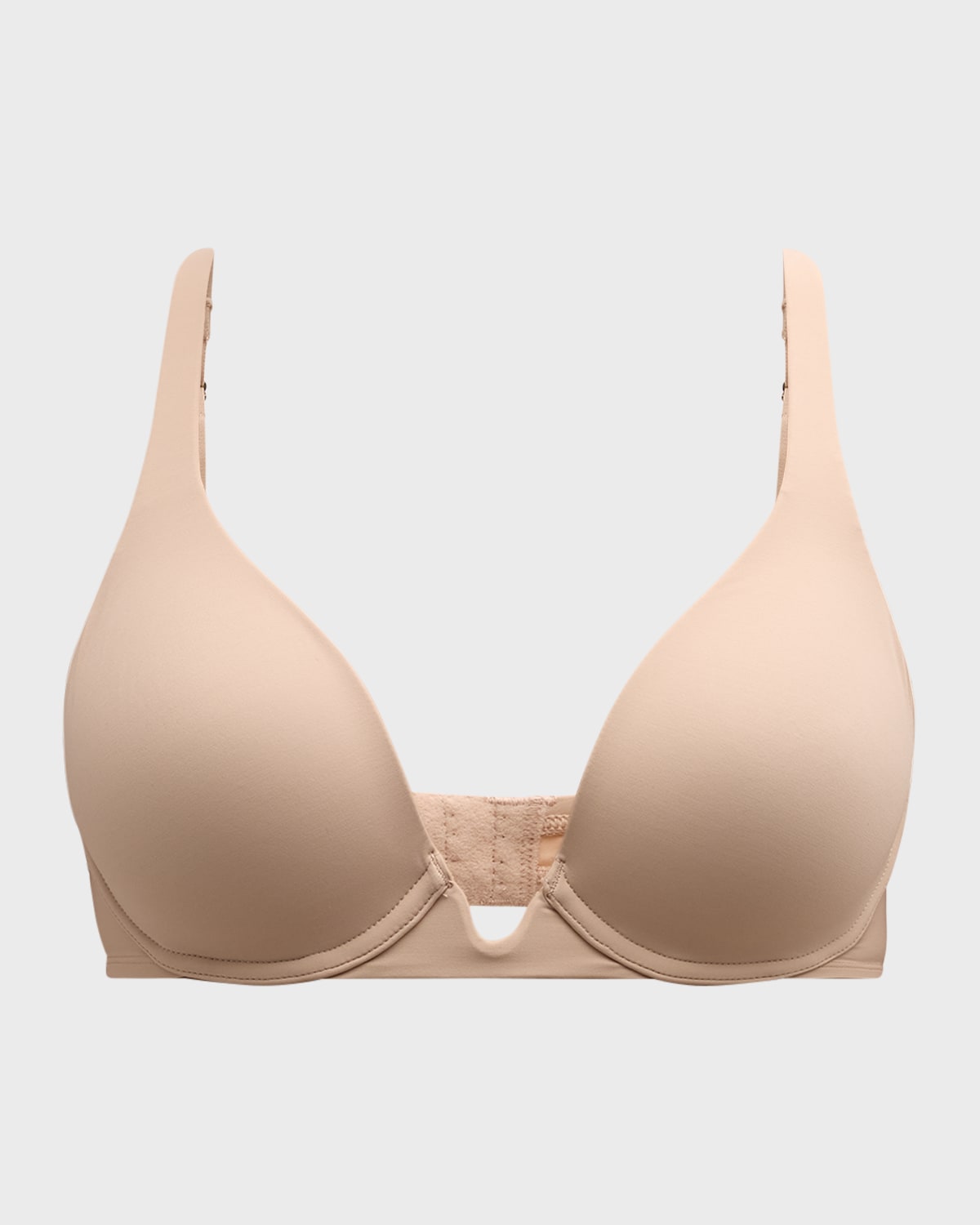 Shop Natori Verge Convertible Underwire Plunge Bra In Cafe