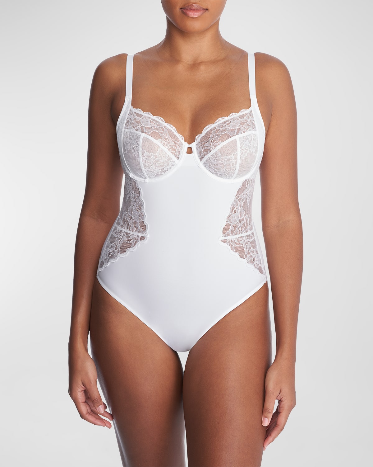 Statement Sleeveless Lace Bodysuit