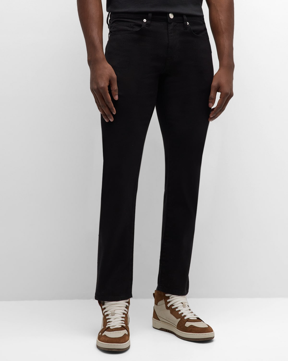 Shop Frame Men's L'homme Slim Jeans In Black