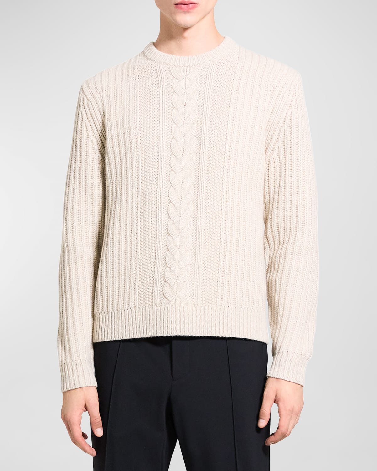 Shop Theory Men's Vilare Sweater In Dane Wool In Ltbeimel