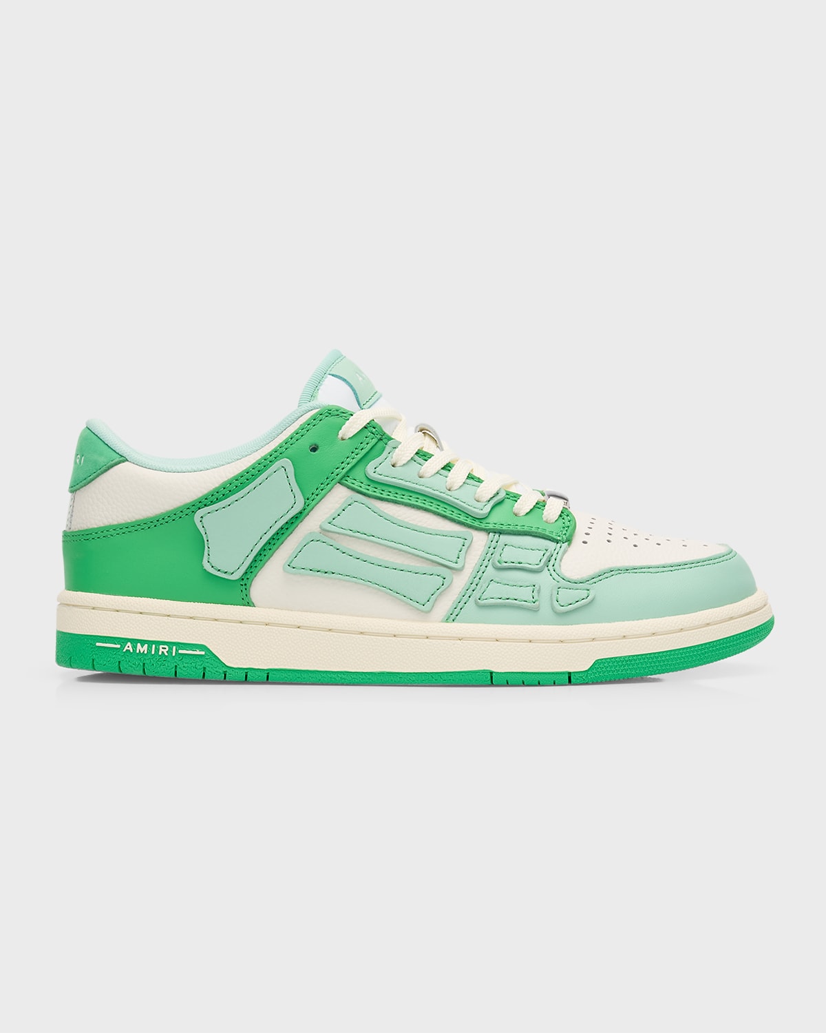 Amiri Skel Bicolor Low-top Sneakers In 310 Green