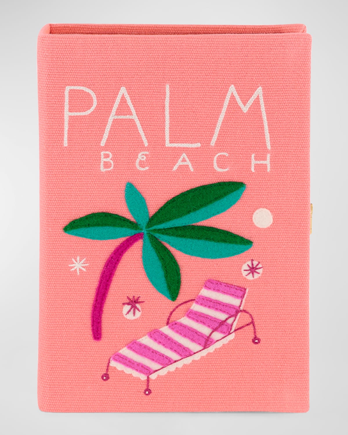 Small Palm Beach Book Clutch Bag
