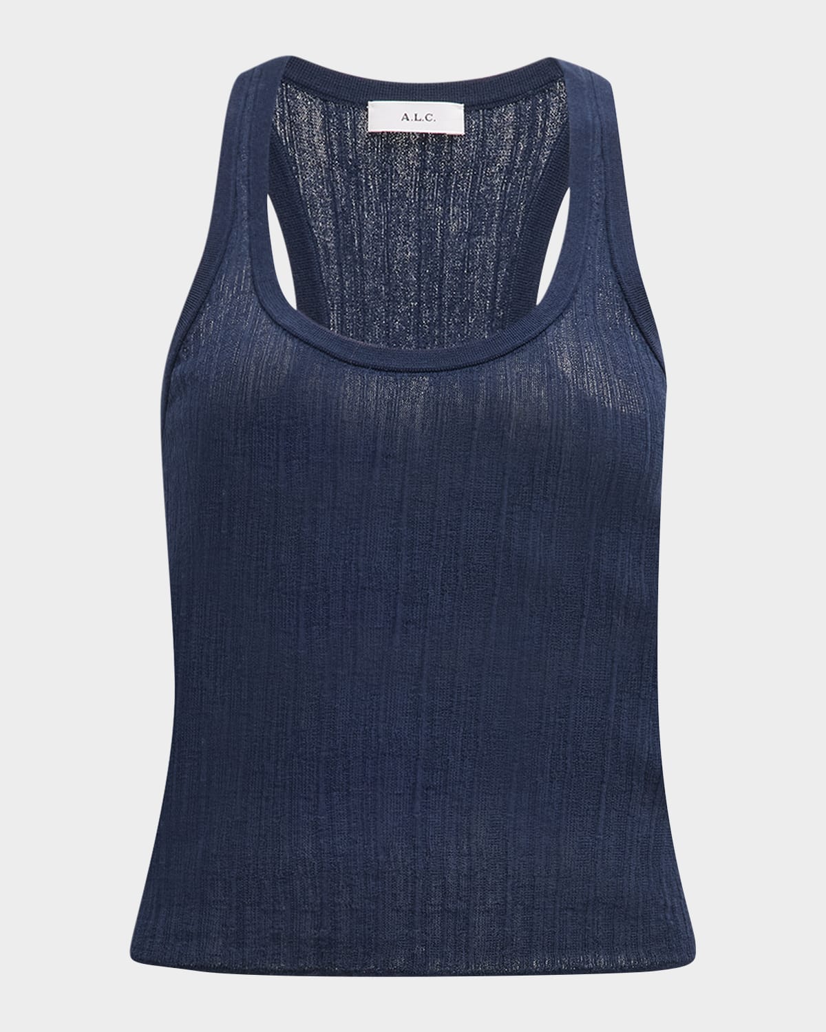 Iris Striped Scoop-Neck Tank Top