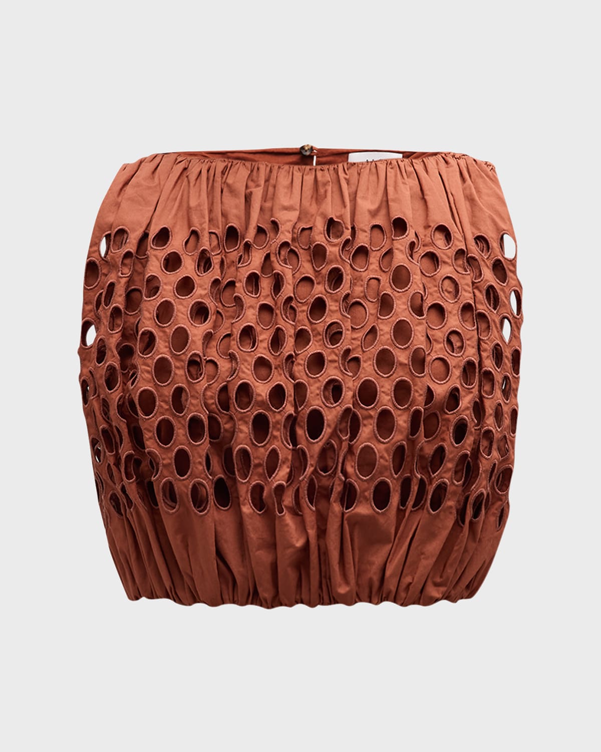 A.l.c Raina Embroidered Sleeveless Crop Top In Sequoia