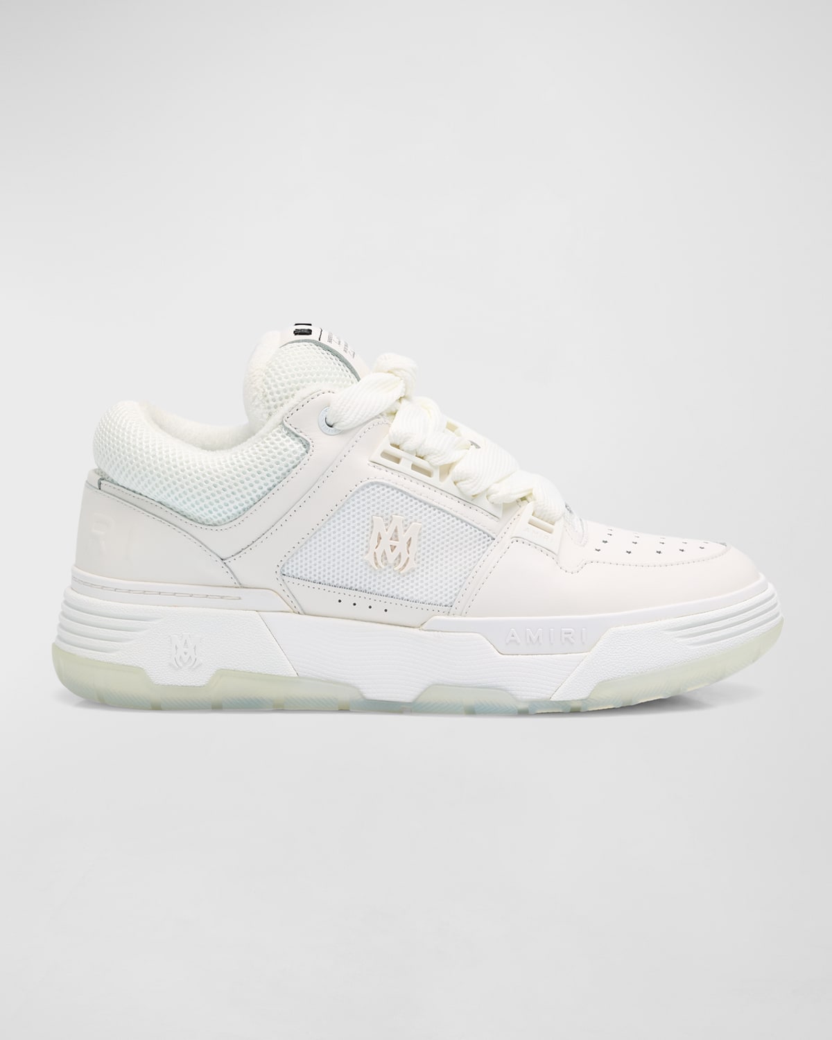 Amiri Ma-1 Leather-trim Mesh Sneakers In White