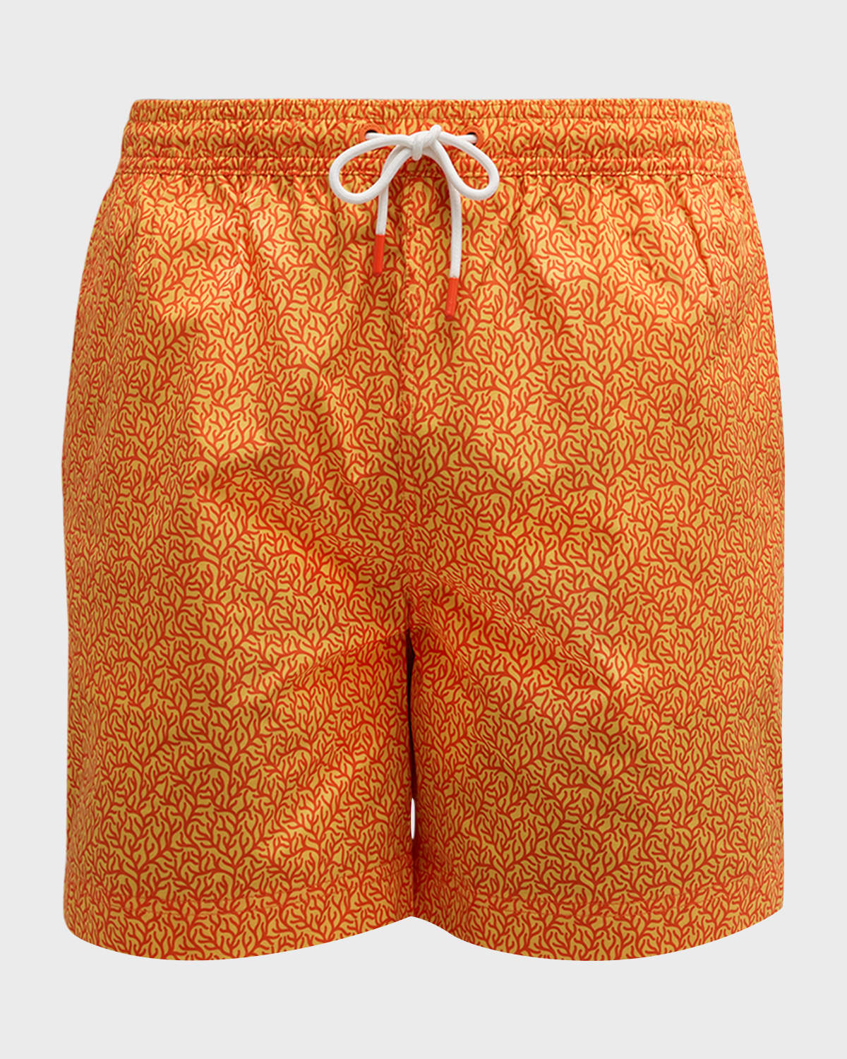 Men's Coral-Print Quick-Dry Swim Shorts