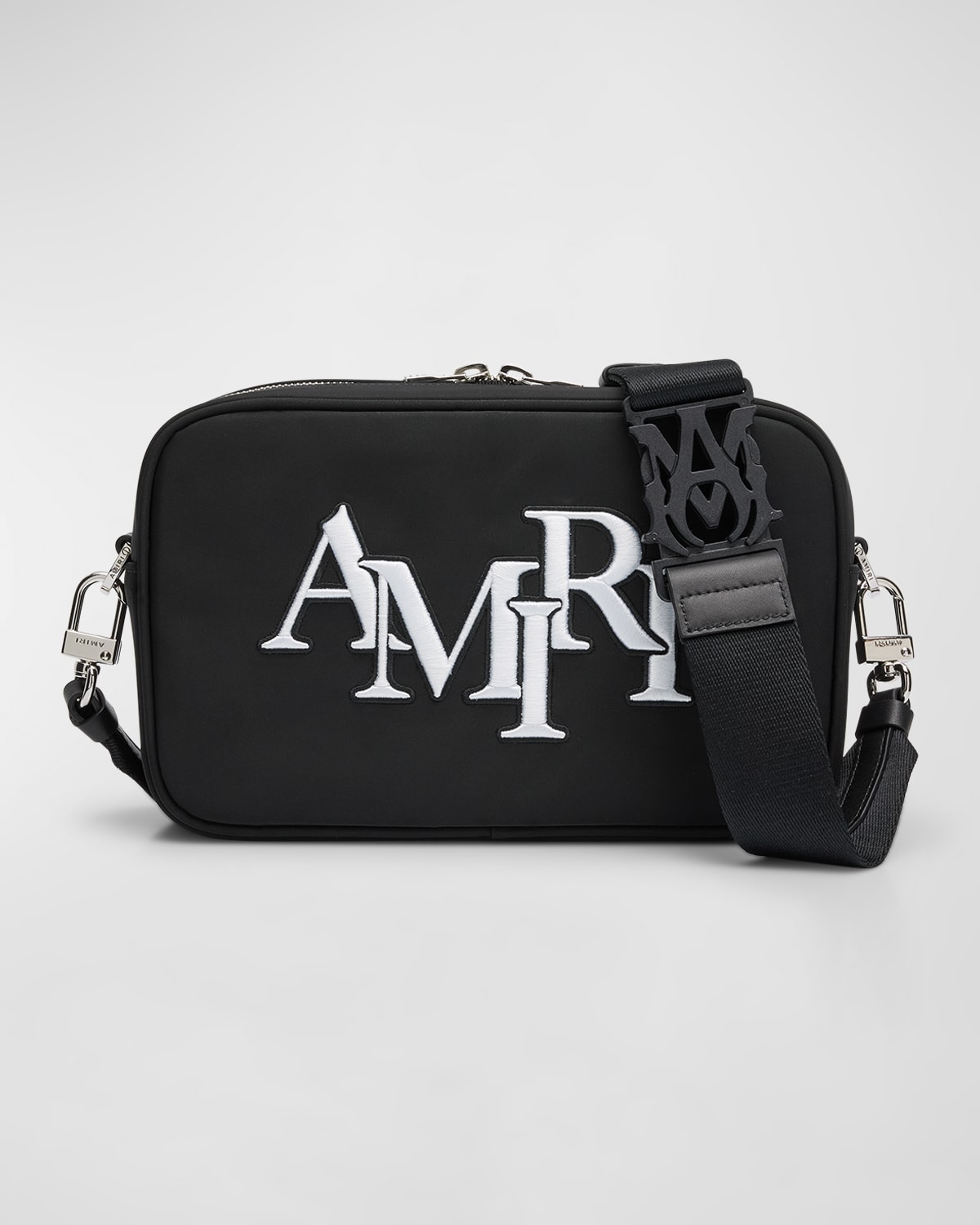 Men's Staggered Logo Large Camera Crossbody Bag