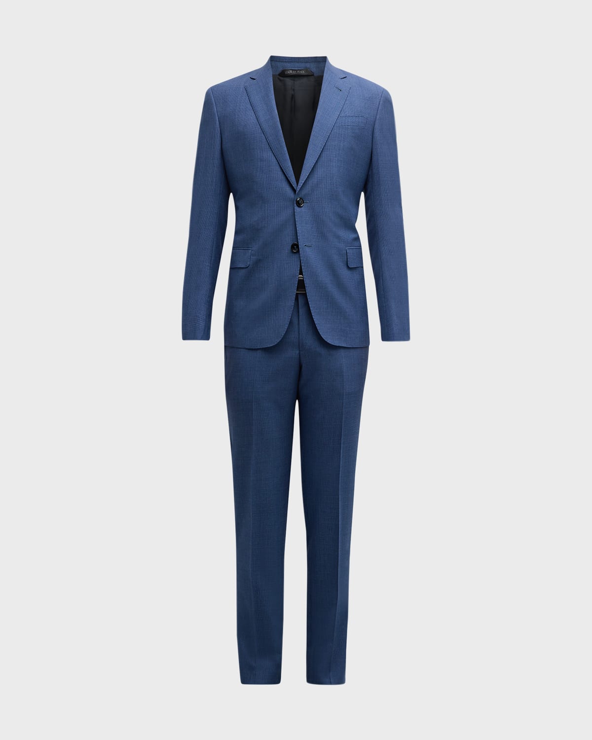 Giorgio Armani Men's Micro-pattern Wool Suit In Multi