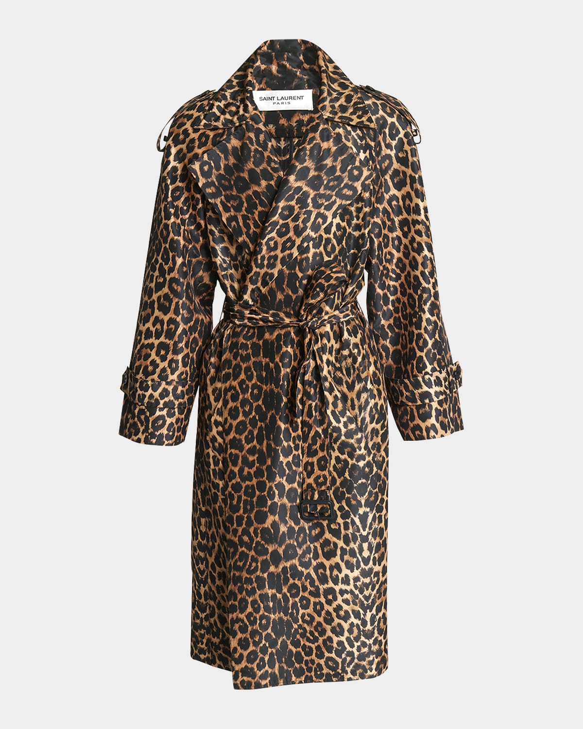 Saint laurent on sale leopard coat
