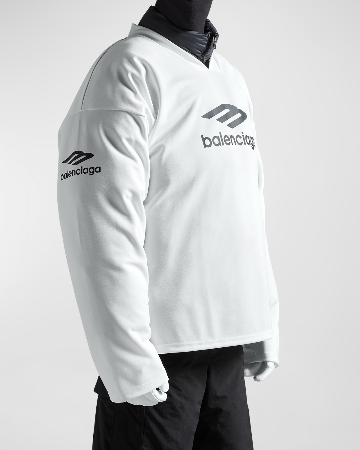 Shop Balenciaga Men's 3b Sports Icon Ski T-shirt In White