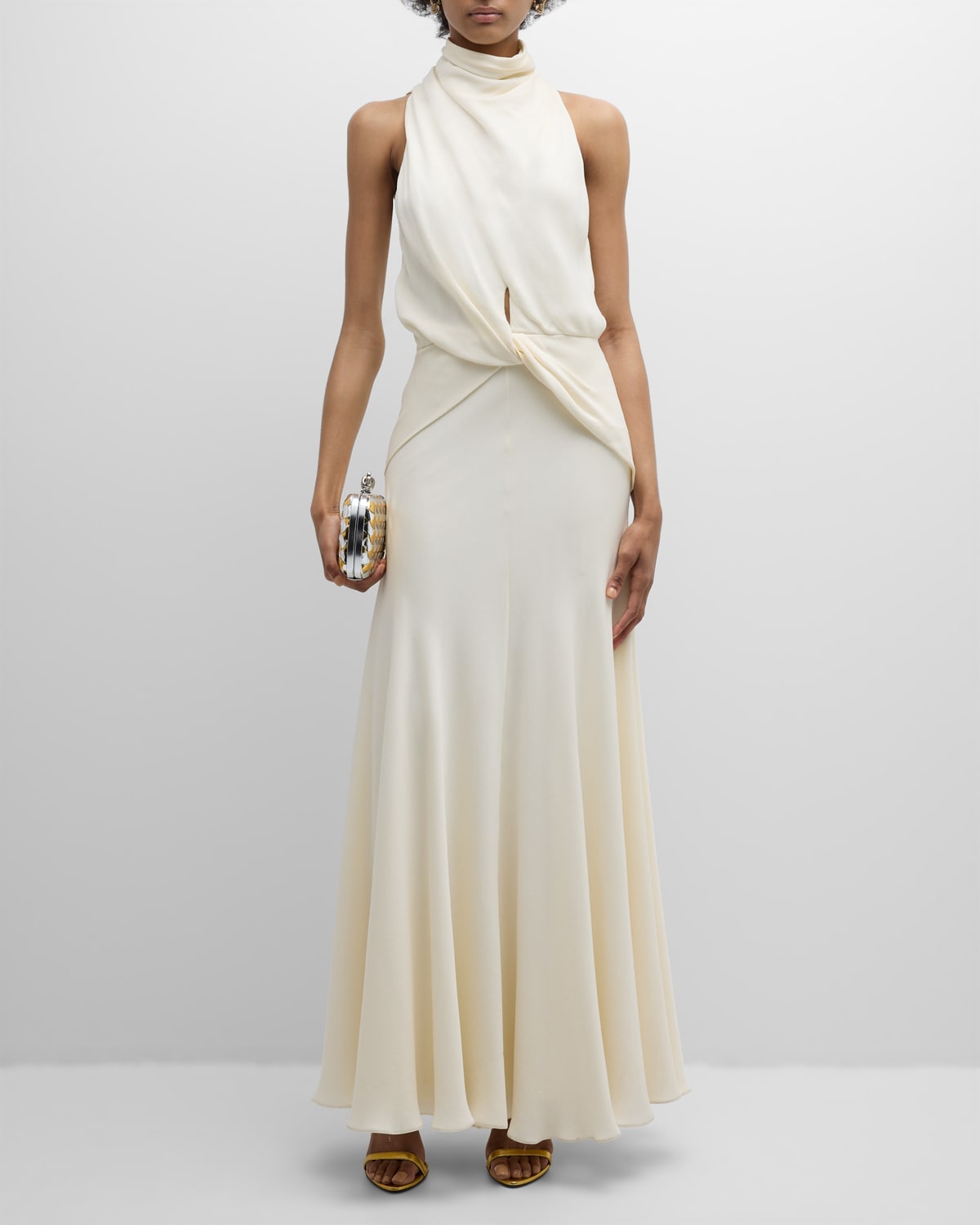 chinese dress ladies Valerie One-Shoulder Pleated Maxi Dress | Made-To-Order