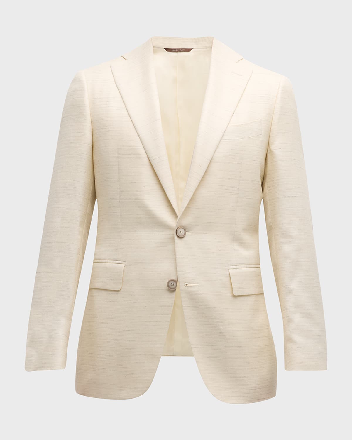 Canali Men's Horizontal Fleck Sport Coat In White