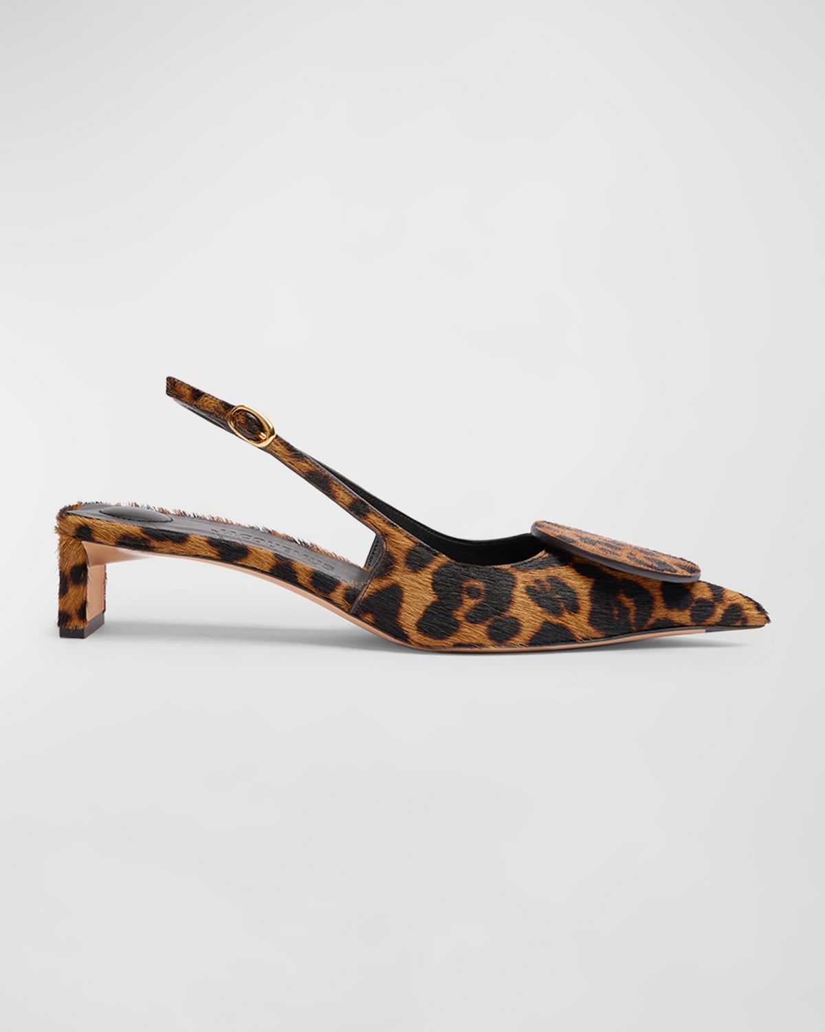 Jacquemus Les Slingbacks Duelo Shoe In Print Leopard Bro