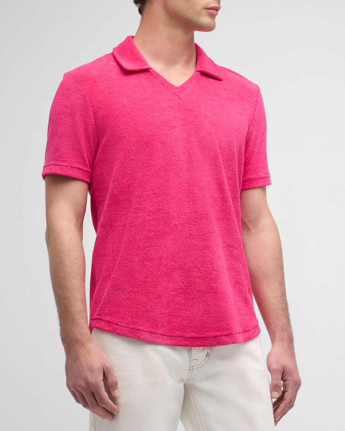 Men's Terry Toweling Polo Shirt