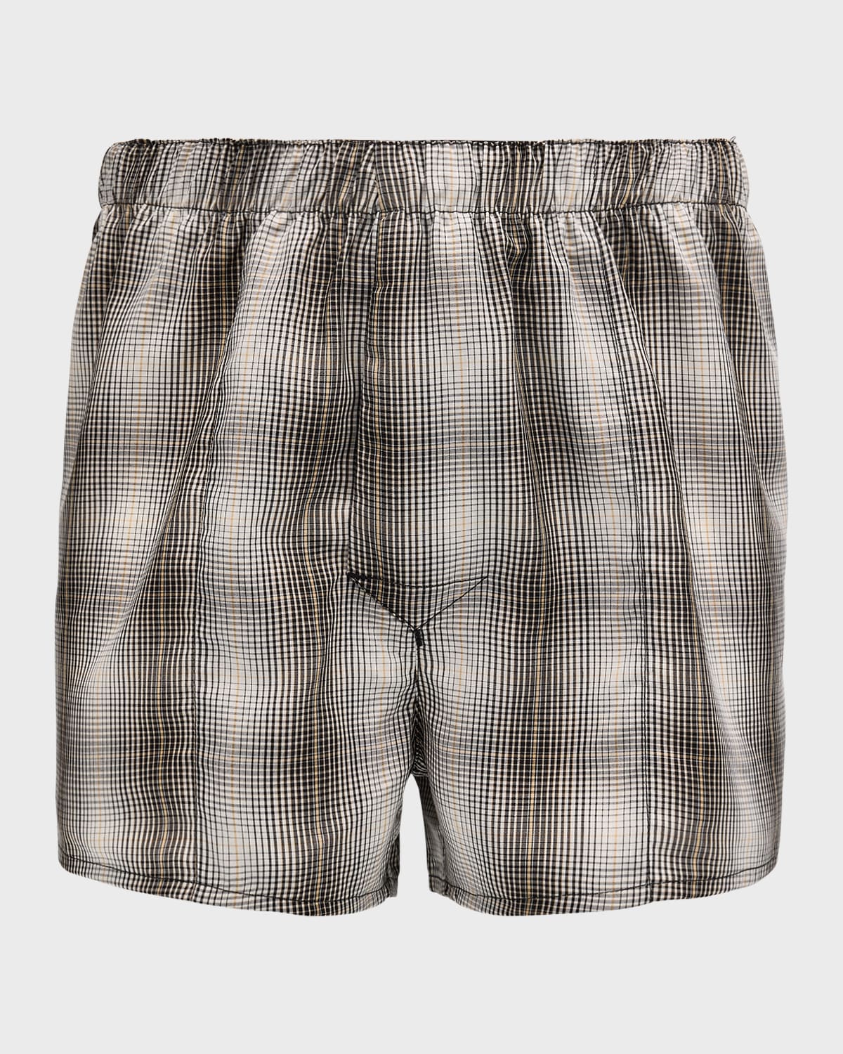 Shop Cdlp Men's Woven Slim Boxer Shorts In Check