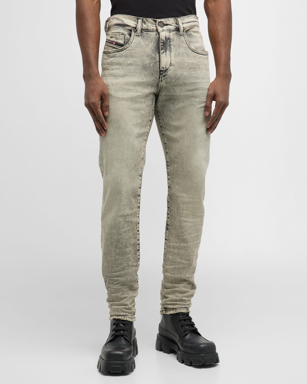 Diesel 2019 D-strukt Slim Fit Jeans In Black Denim In Blackdeni