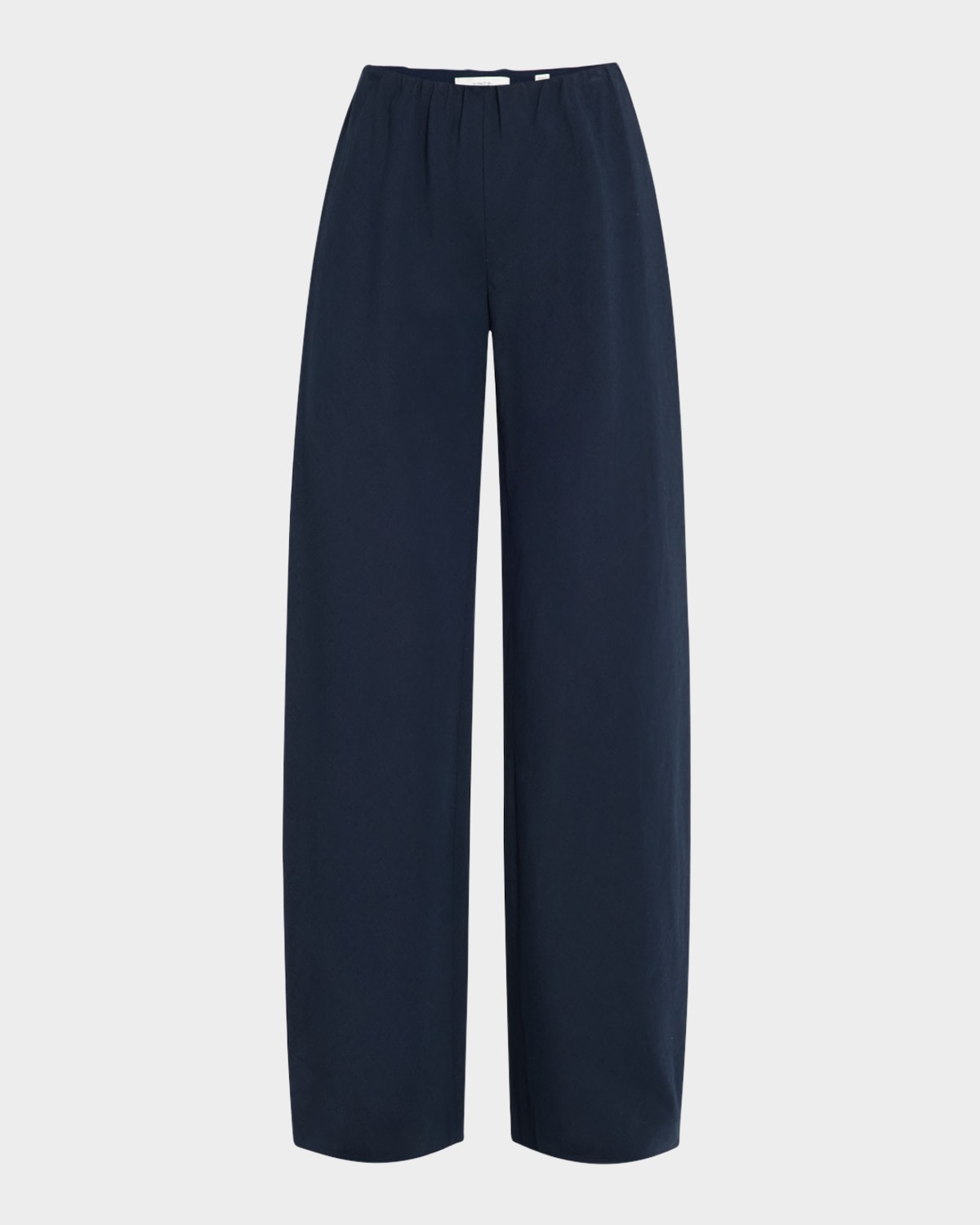 Shop Vince High-waist Cotton Bias Pants In Coastal Blue