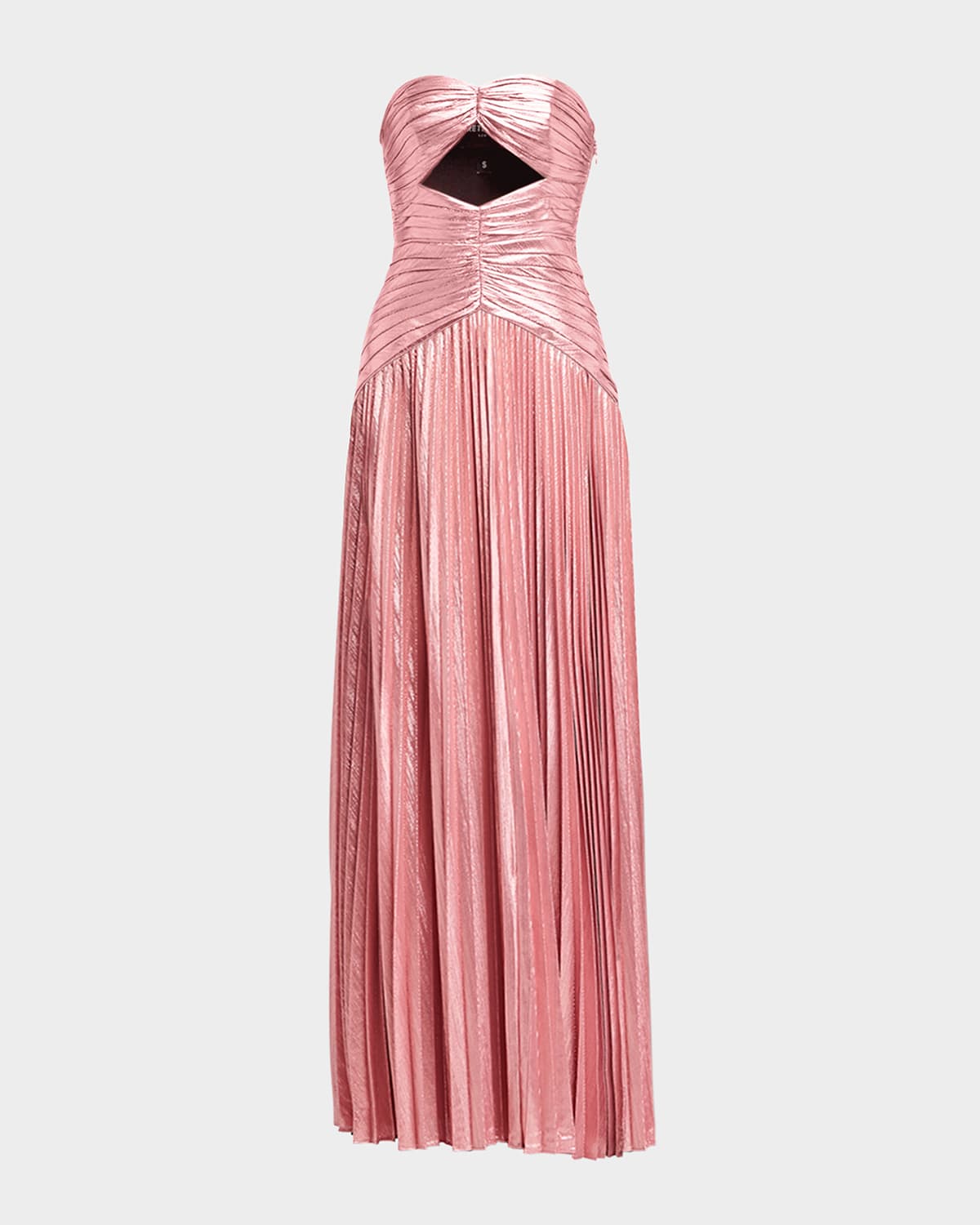 Retrofête Mallory Strapless Metallic Maxi Dress