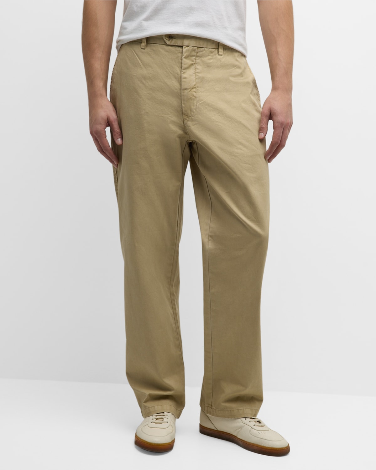 Rails Men's Garrett Relaxed Cotton Trousers In True Khaki
