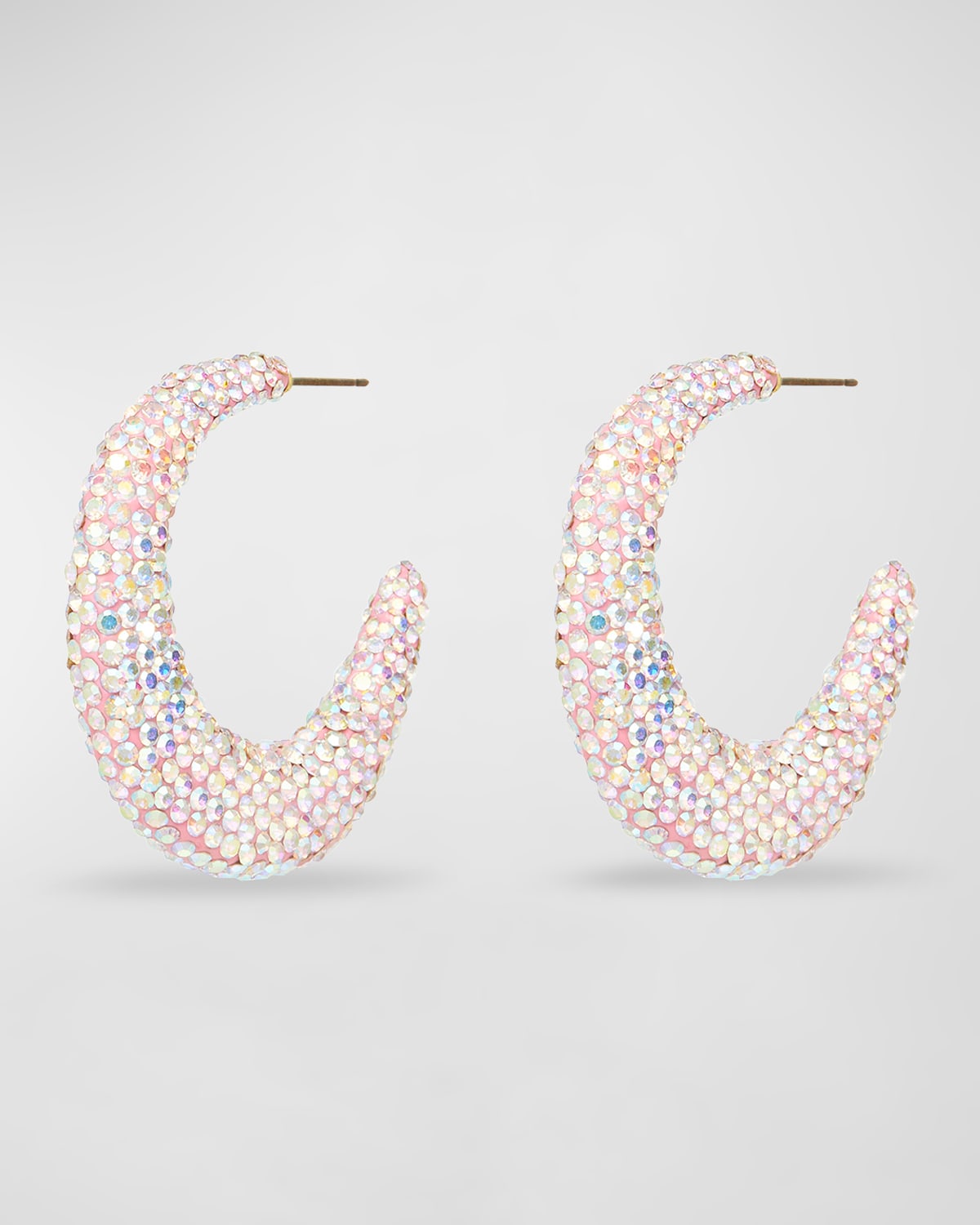 Archer Pave Hoop Earrings