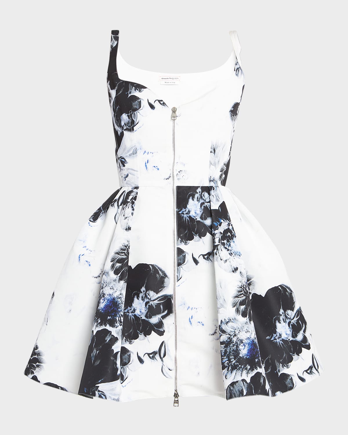Alexander Mcqueen Dress In Blackenaml