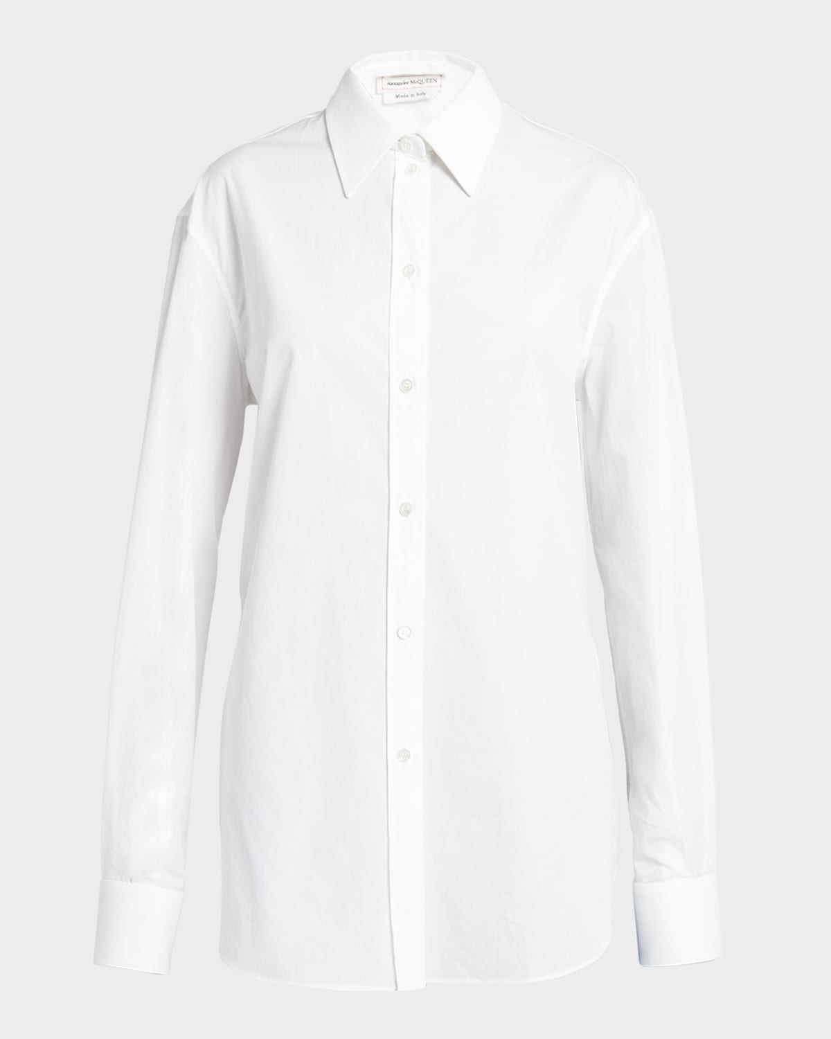 Alexander Mcqueen Cotton Shirt In White