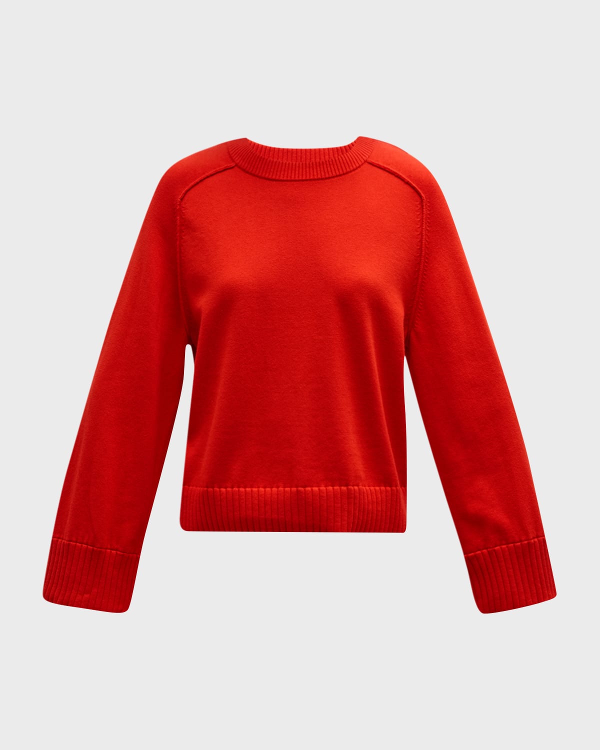 Cashmere Cotton Raglan Crewneck Sweater